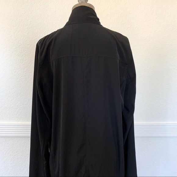 Pre-owned Leith Draped Open Front Duster Black 4 - Picture 6 of 7
